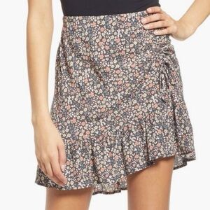 Rails Lara Floral Print Ruched Skirt
